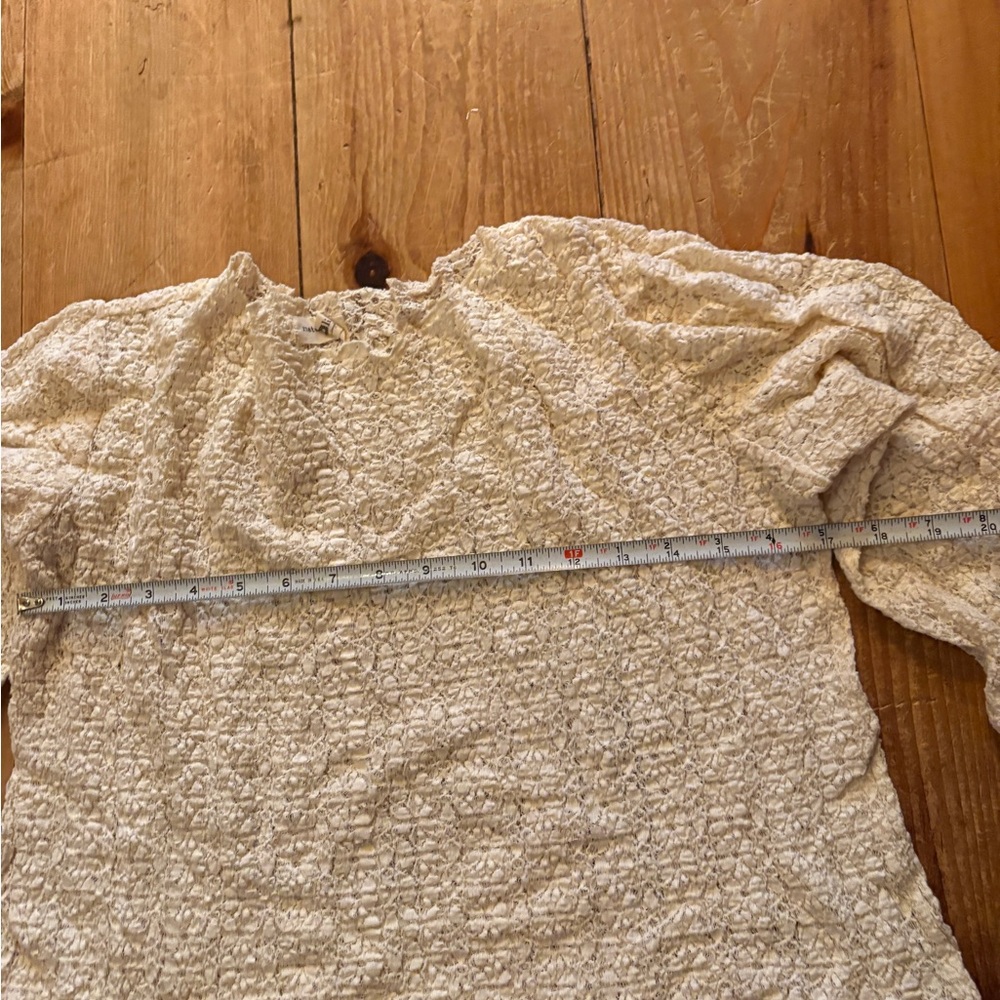 NATURAL LIFE Cream lace Blouse - Picture 2 of 6